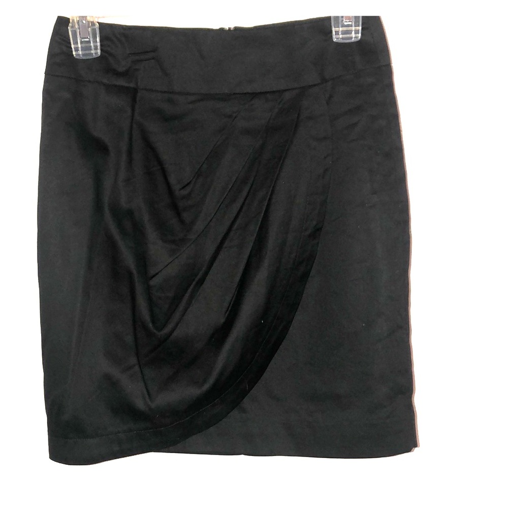 Black mini skirt